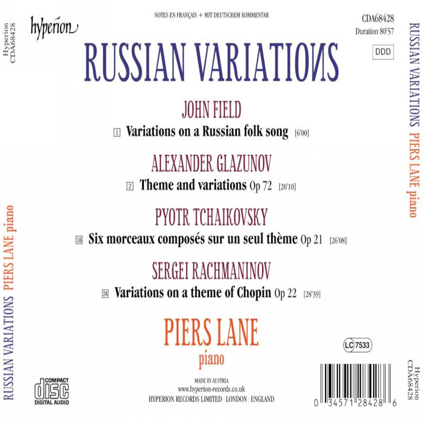 Piers Lane: Russian Variations
