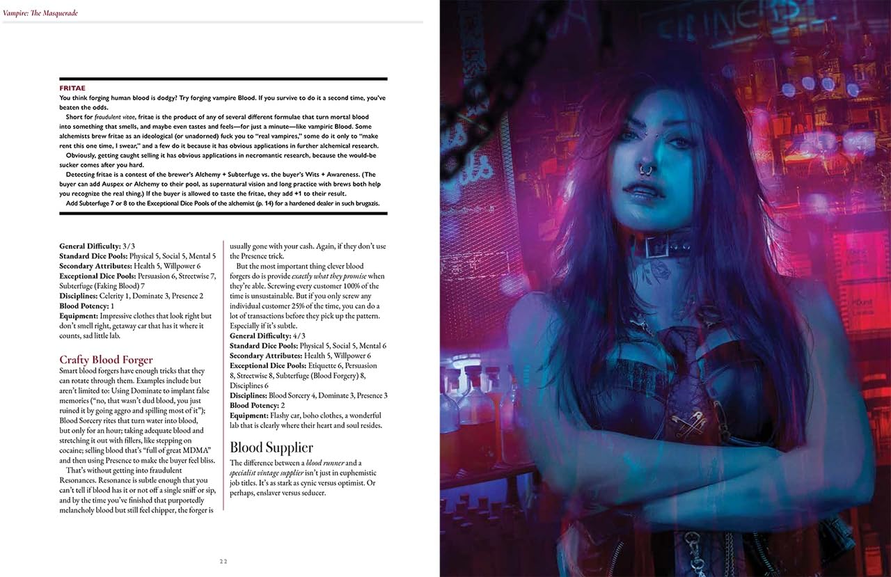 Renegade Game Studios VAMPIRE MASQUERADE RPG BLOOD SIGILS HC