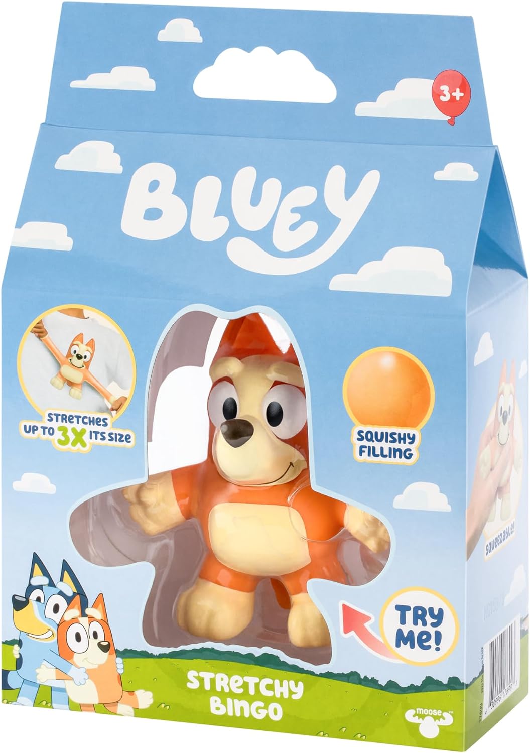 Stretchy Bingo | Super Stretchy Toy Figure Of Bingo with Squishy Filling | Stretch Her Up To 3 Times Her Size