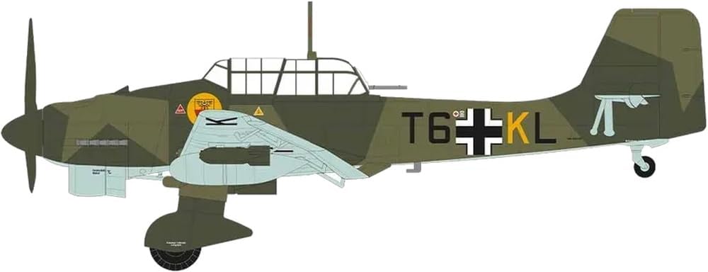 Airfix Vintage Classics Set - A18002V Junkers Ju87B Stuka - Battle of Britain - Plastic Model Aircraft Kits for Adults & Children 8+, Set Includes 334 Pieces - 1:24 Scale Model Aircraft Sets