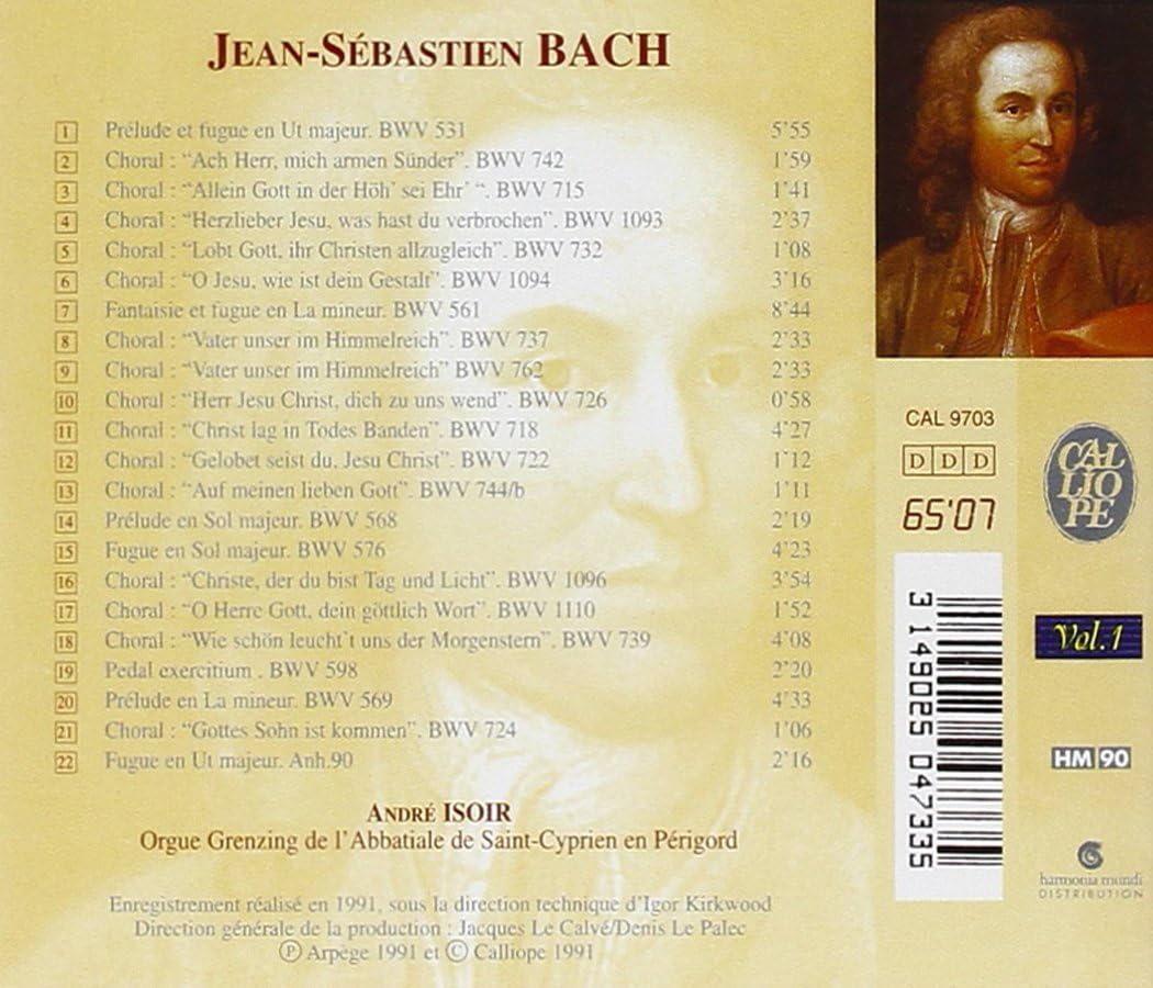 L'oeuvre Pour Orgue Integrale Vol. 1 (Isoir)