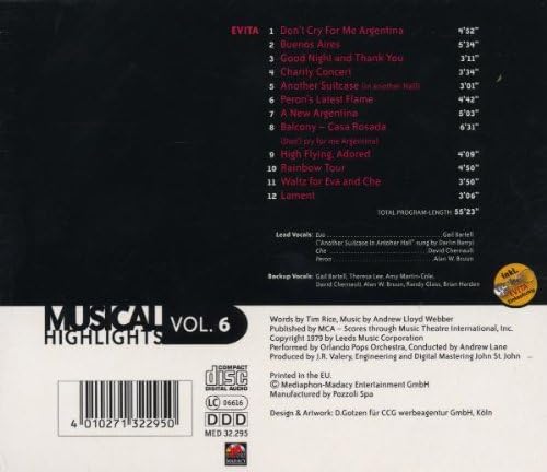 Musical Highlights Vol. 6 - Evita