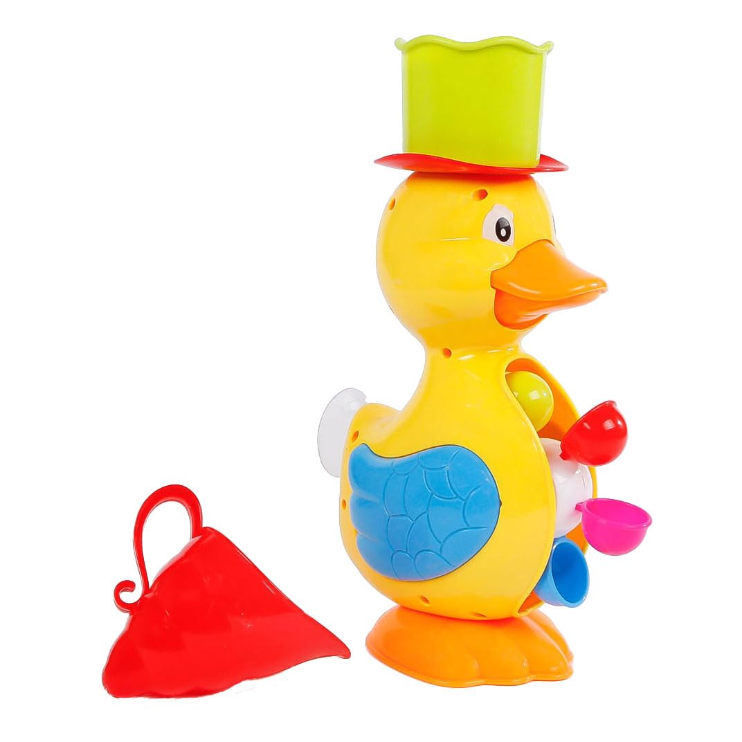 Van Manen Rubber Duck with Water Wheel Junior 28 cm Yellow
