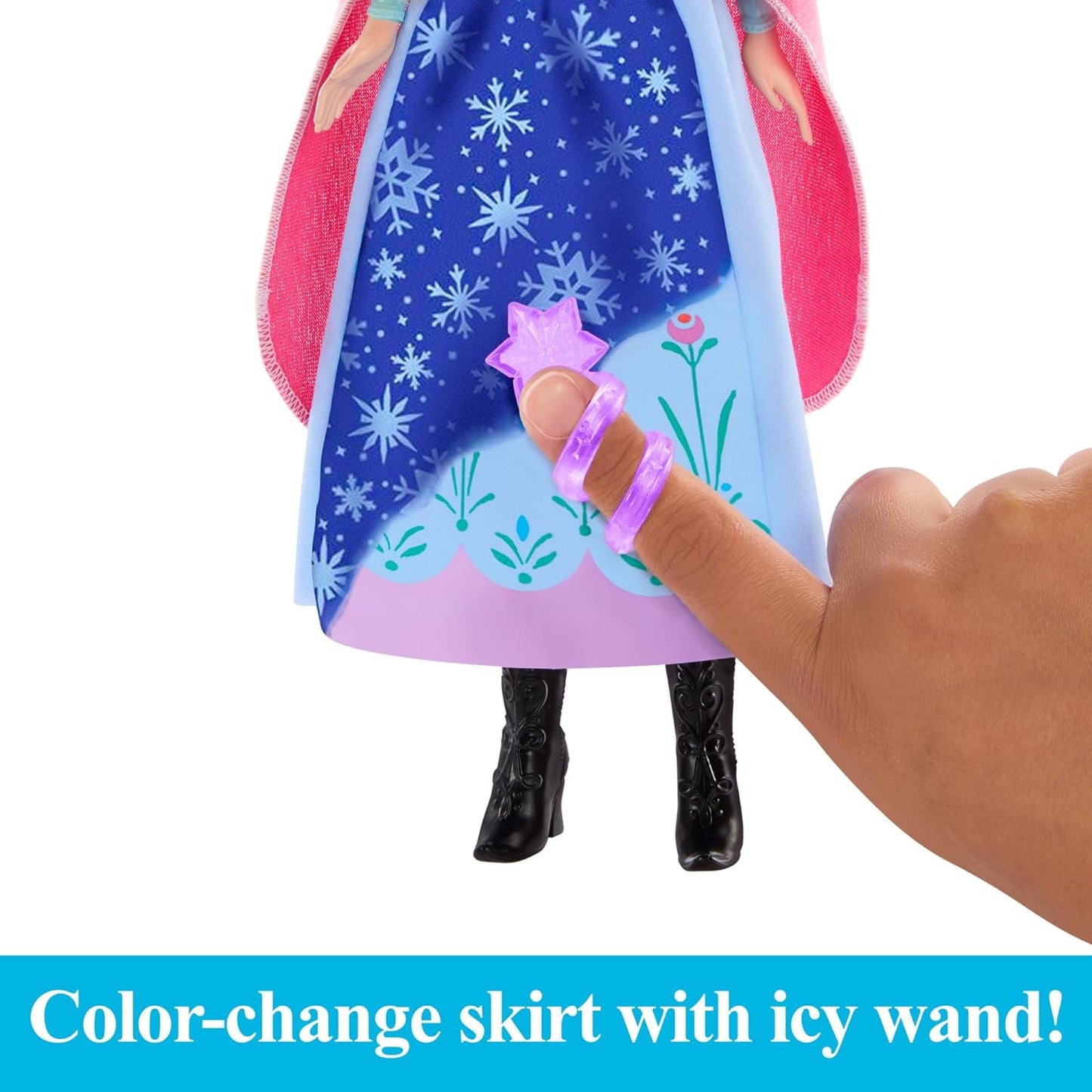 Disney Frozen Anna Magical Color-Change Skirt Fashion Doll, Inspired by Disney Movie, Posable, HTG24