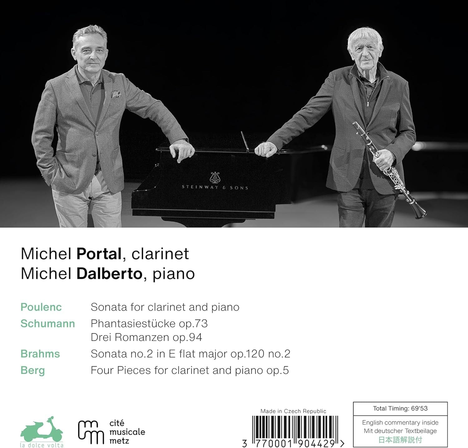 Michel Portal/Michel Dalberto: Berg/Brahms/Poulenc/Schumann