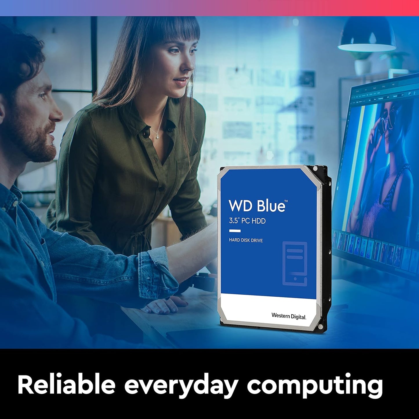 WD Blue 8TB 3.5" Internal Hard Drive - 5400 RPM Class, SATA 6 Gb/s, 256MB Cache, 2 Year Warranty