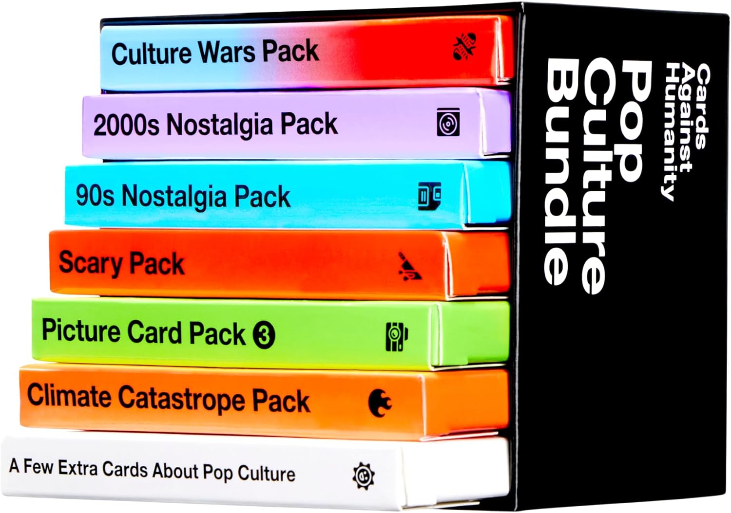 Cards Against Humanity: Pop Culture Bundle | 6 Themed Packs + 10 New Cards | New for 2023!