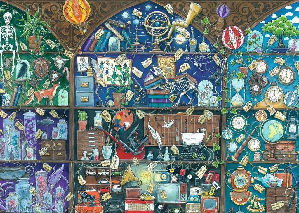 Ravensburger Puzzle 17597 - Das Kuriositätenkabinett - 1000 Teile Puzzle für Erwachsene ab 14 Jahren
