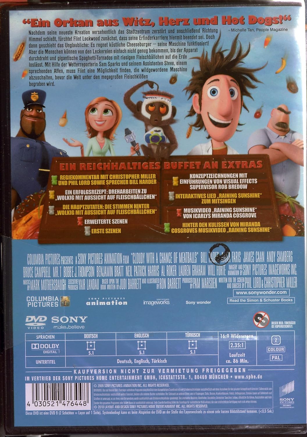 Wolkig mit Aussicht auf Fleischbällchen (DVD