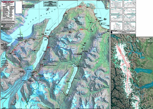 Patagonian South Icefield Map