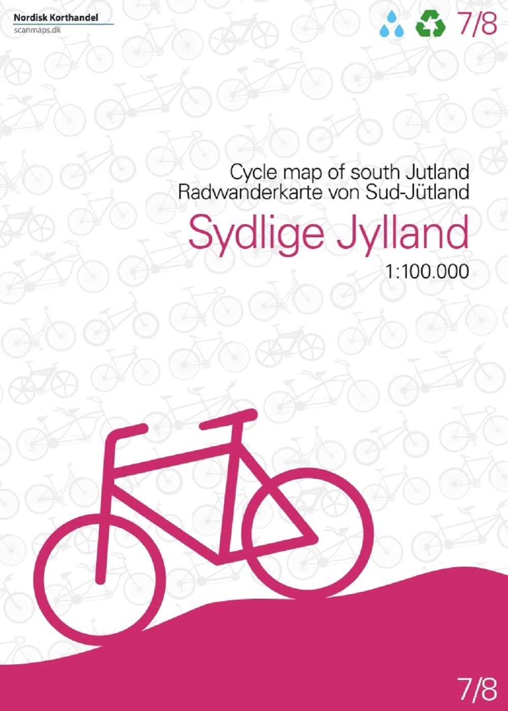 Cycle Map of Sydlige Jylland / South Jutland - Denmark -7/8