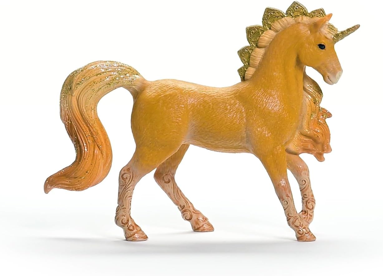 schleich 70822 BAYALA Apollon Unicorn Stallion Figurine for ages 5+, Golden Brown