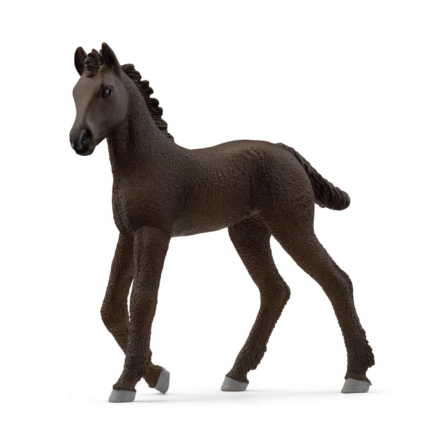 schleich 13977 HORSE CLUB Friesian Foal Figurine for ages 5+, Black