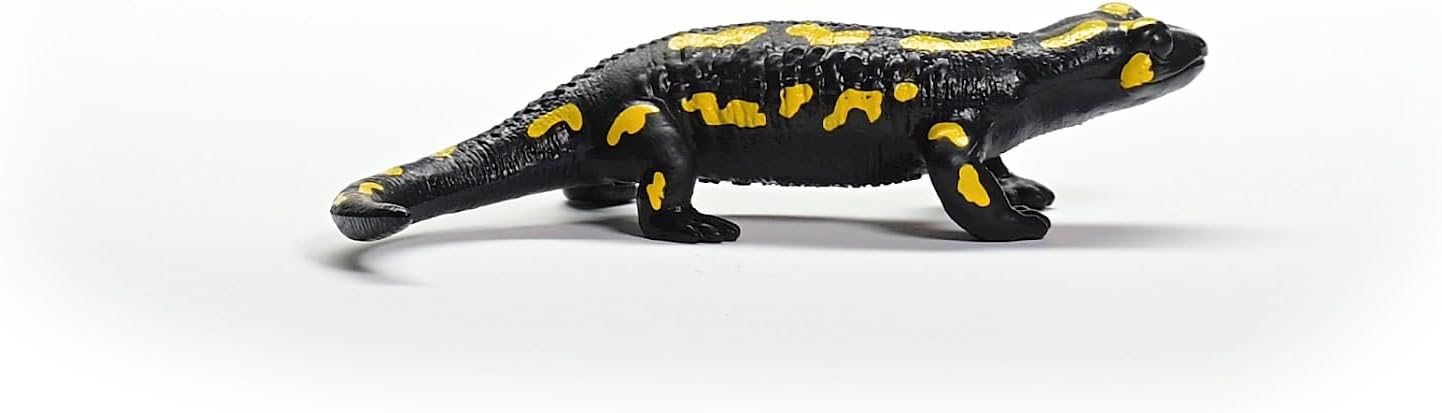 schleich 14870 WILD LIFE Fire Salamander Figurine for ages 3+, Black