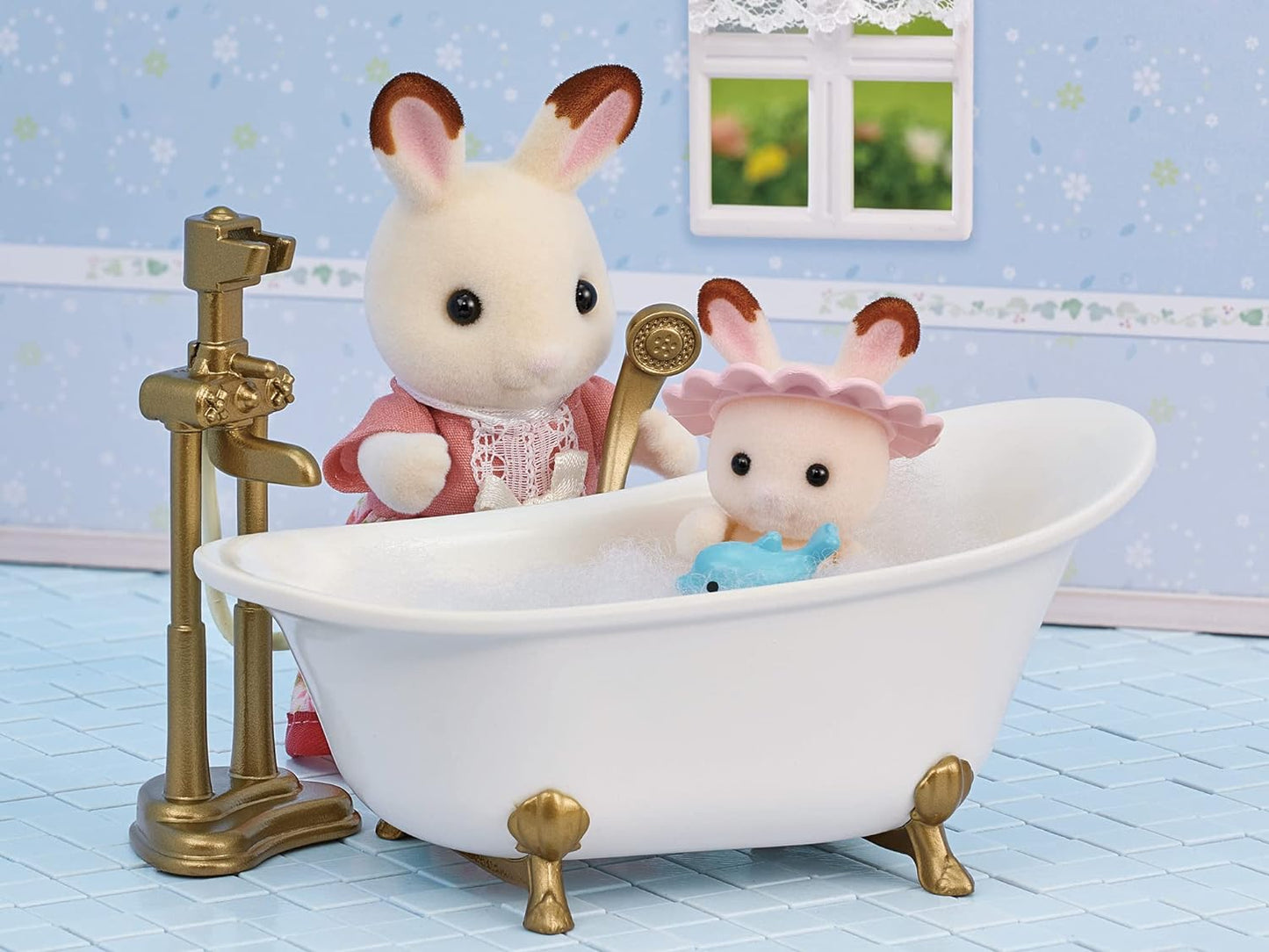 Sylvanian Families - 5739 Bath & Shower Set - Dollhouse Playsets