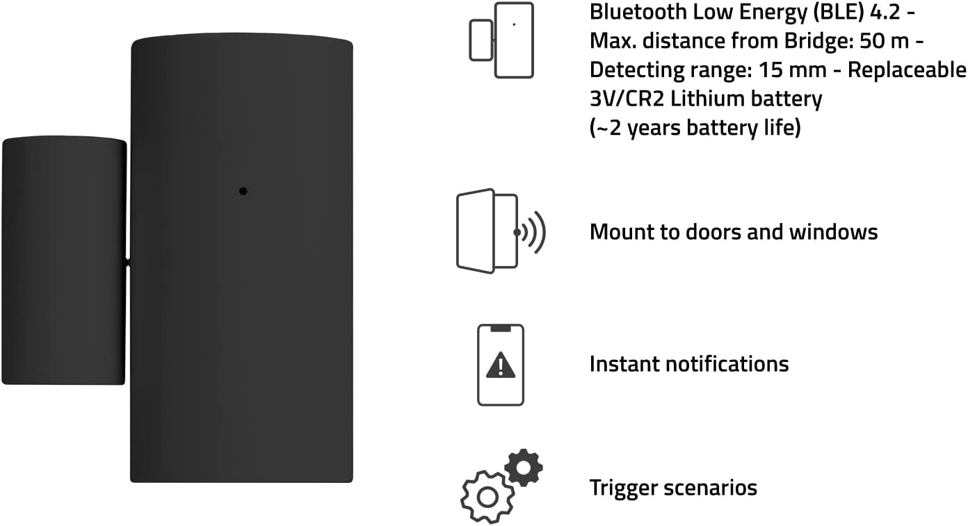 Hombli - Smart Bluetooth Pir Motion Sensor - Black