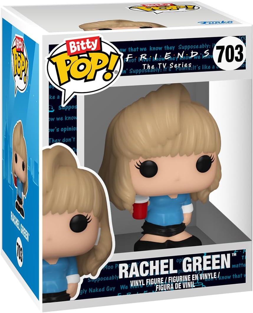 Funko Bitty POP! Friends and A Surprise Mystery Mini Figure - 0.9 Inch (2.2 Cm) Collectable - Stackable Display Shelf Included - Gift Idea - Party Bags Stocking - Cake Topper - Tiny Collectable
