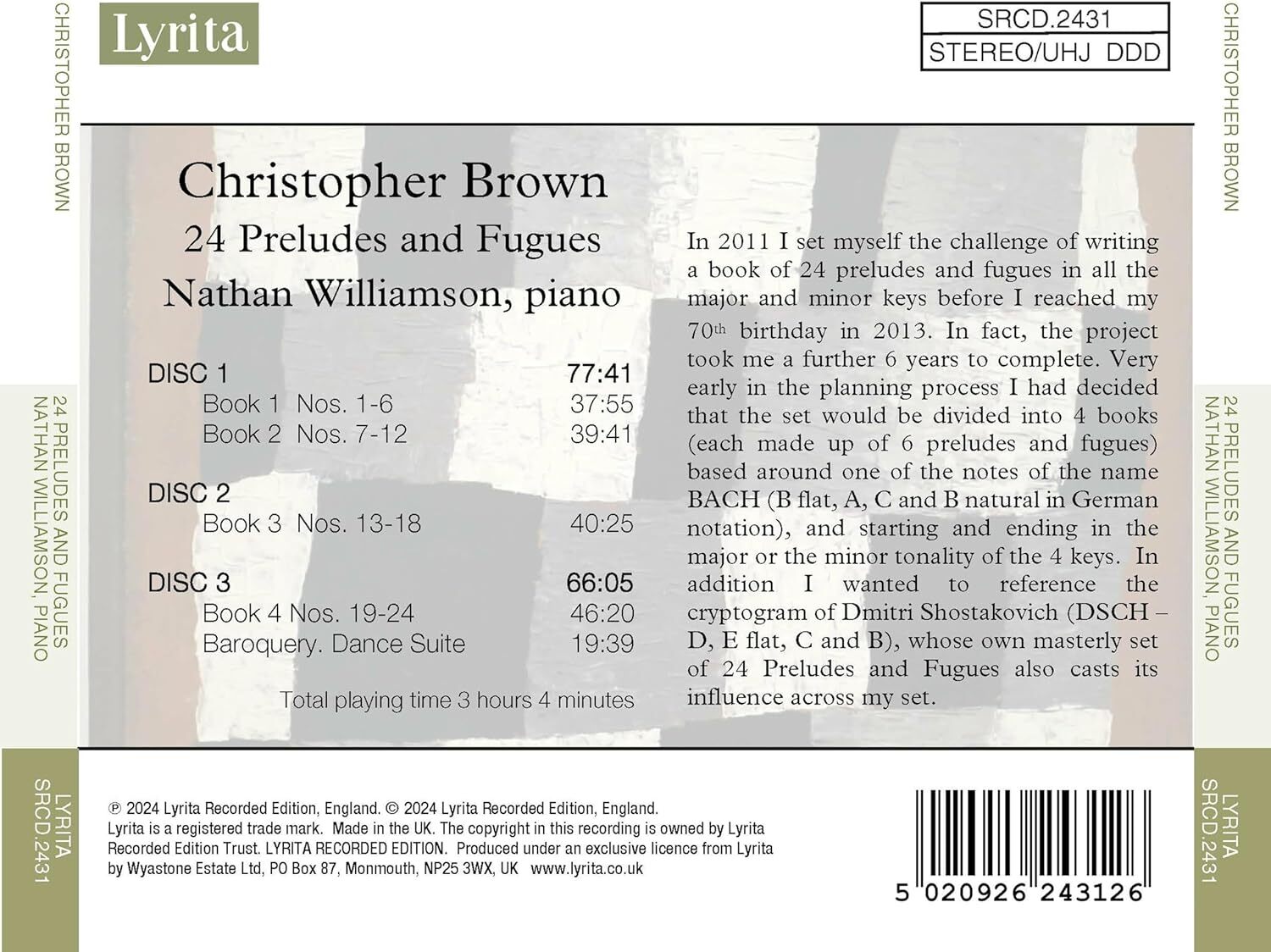 Christopher Brown: 24 Preludes & Fugues