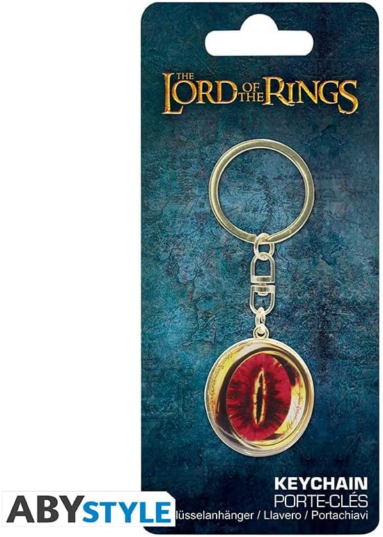 ABYSTYLE - Lord of the Rings Sauron Keyring, Gold, H. 4 cm x L. 3,2 cm