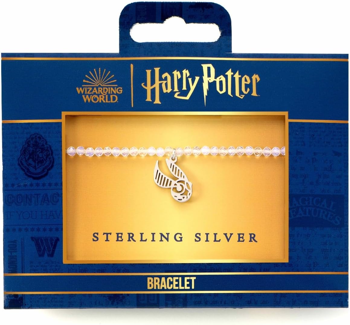HARRY POTTER Crystal Bracelet with Sterling Silver Golden Snitch Charm