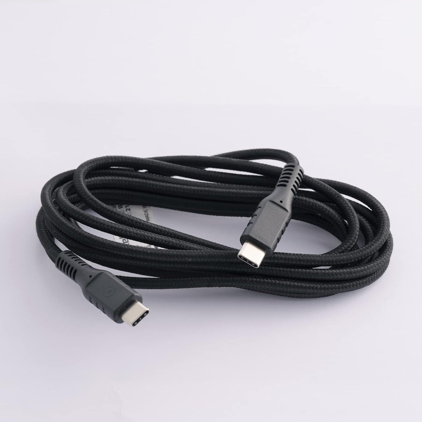 Celly, Cable with USB-C Connectors Black Label Line, PVC Cable, Compatible with Power Delivery, 60W Supported, Quick Charge, Cable 2 Meters Length, Black