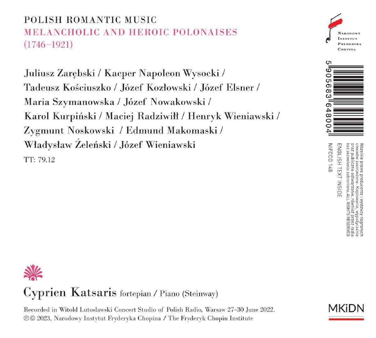 Cyprien Katsaris: Melancholic & Heroic Polonaises: Polish Romantic Music