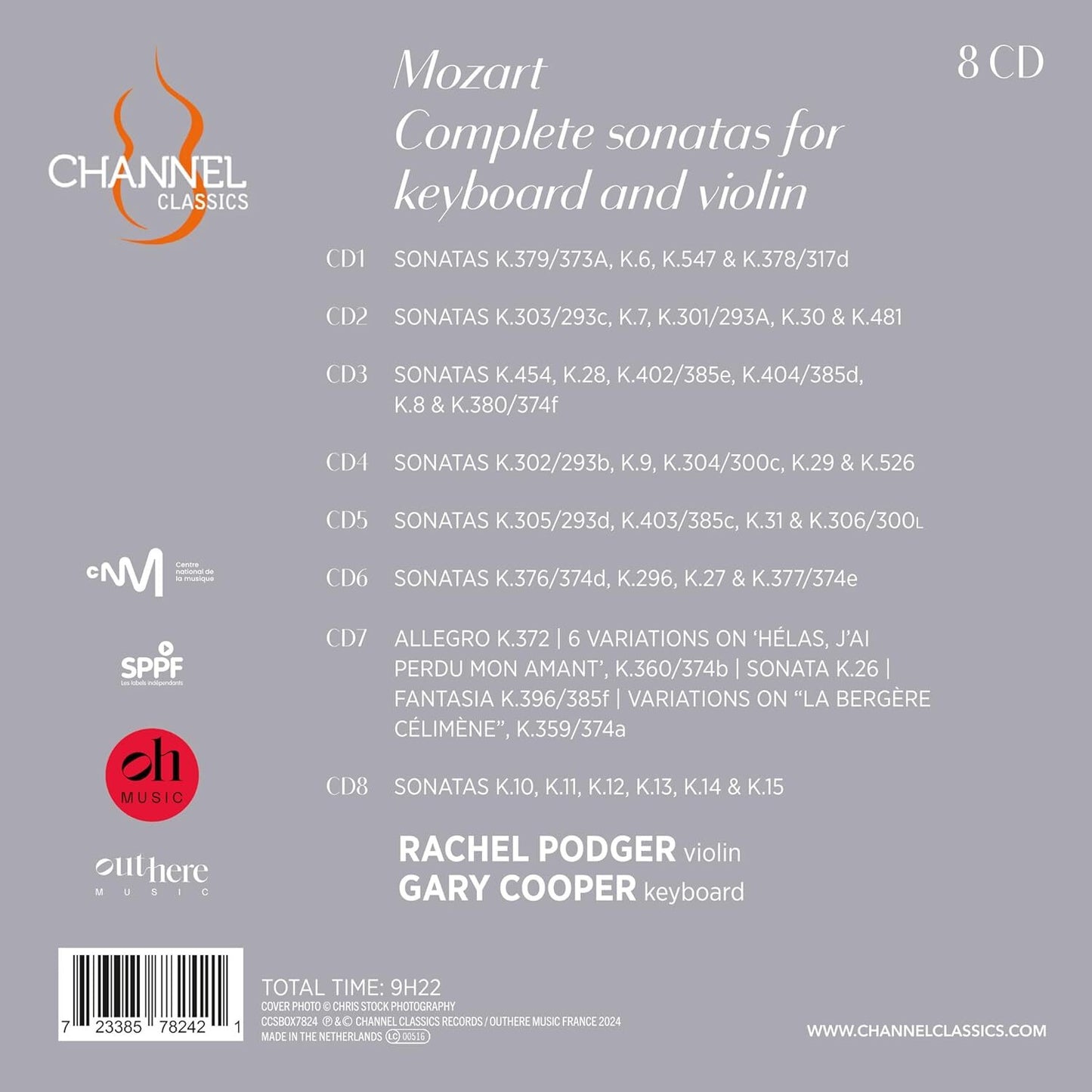 Mozart: Complete Sonatas for Keyboard and Violin
