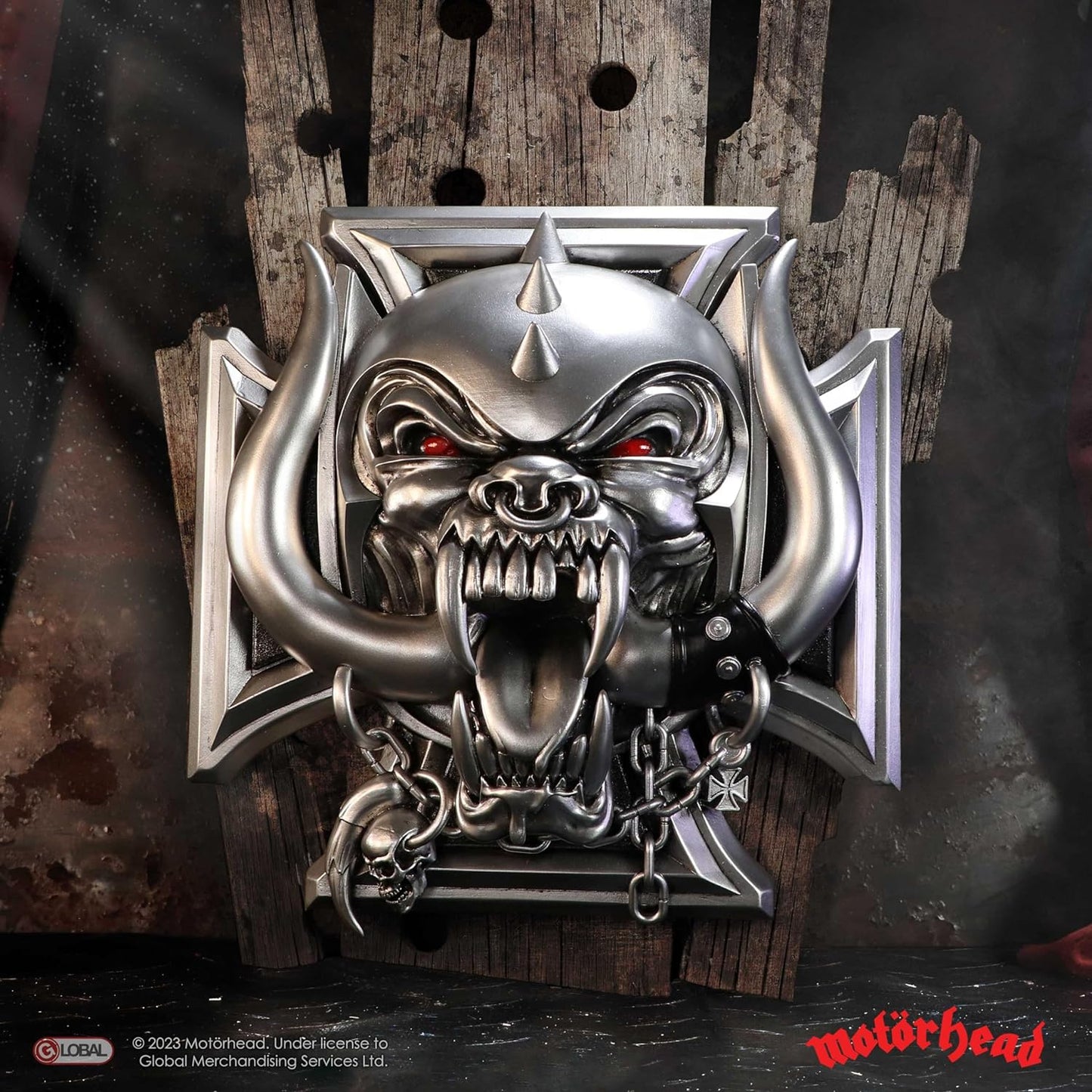 Nemesis Now Wall Plaque, Resin, Silver, 30cm