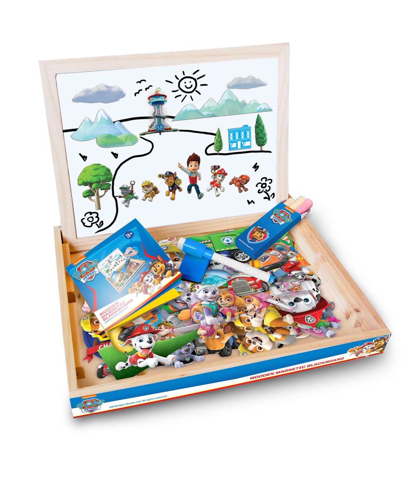 Paw Patrol Wooden Magnetic Blackboard (32254