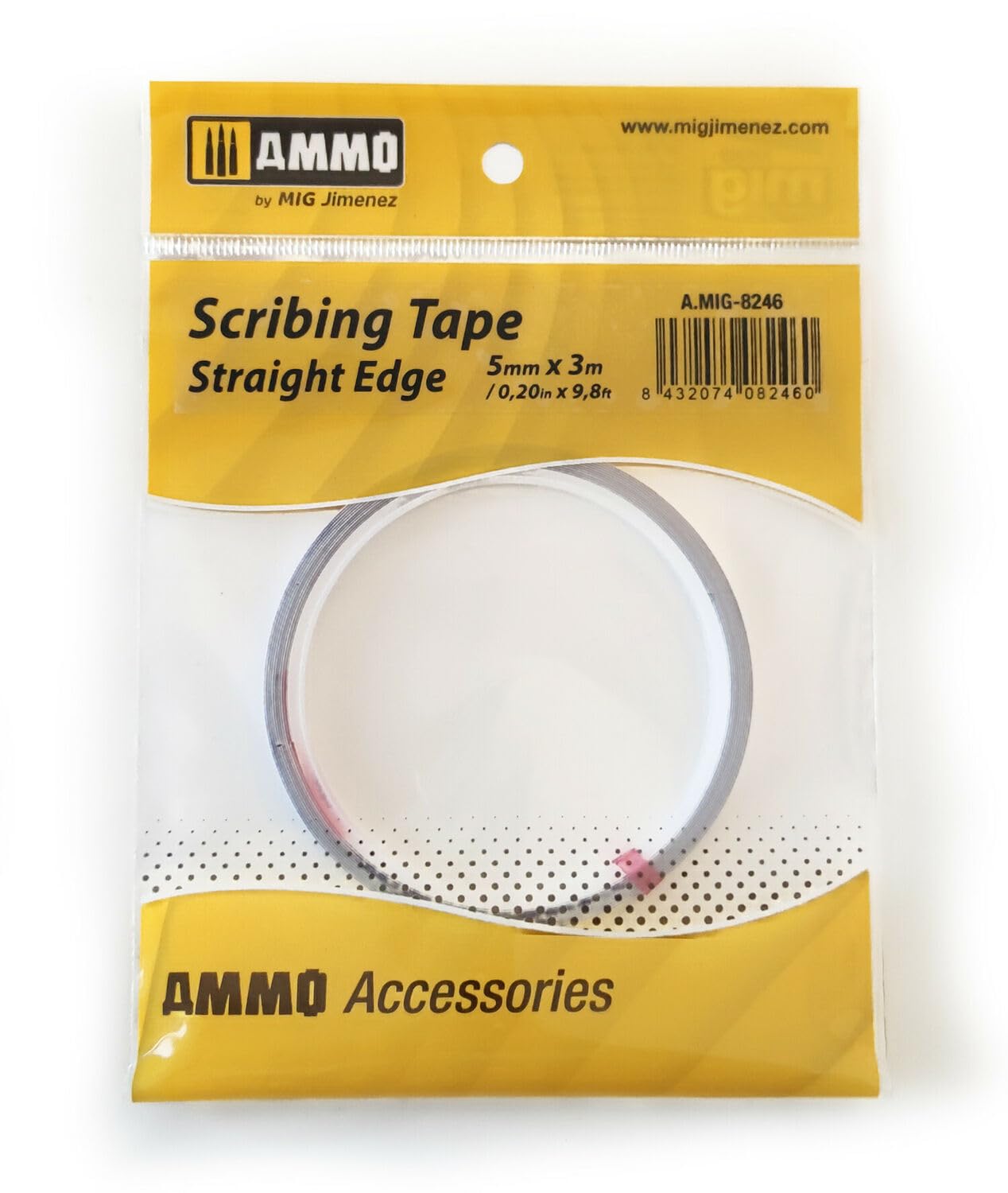 SCRIBING TAPE STRAIGHT EDGE 5MM X 3M