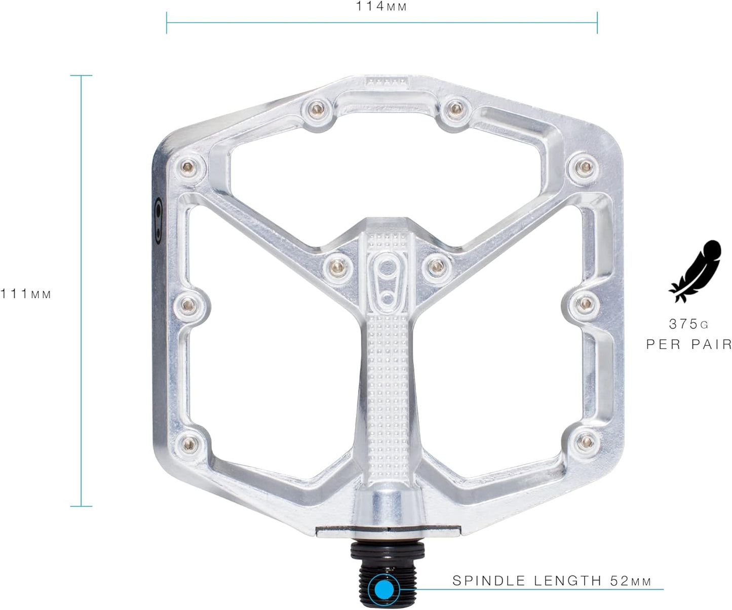 Crankbrothers Pedals Stamp 7 Silver Size L