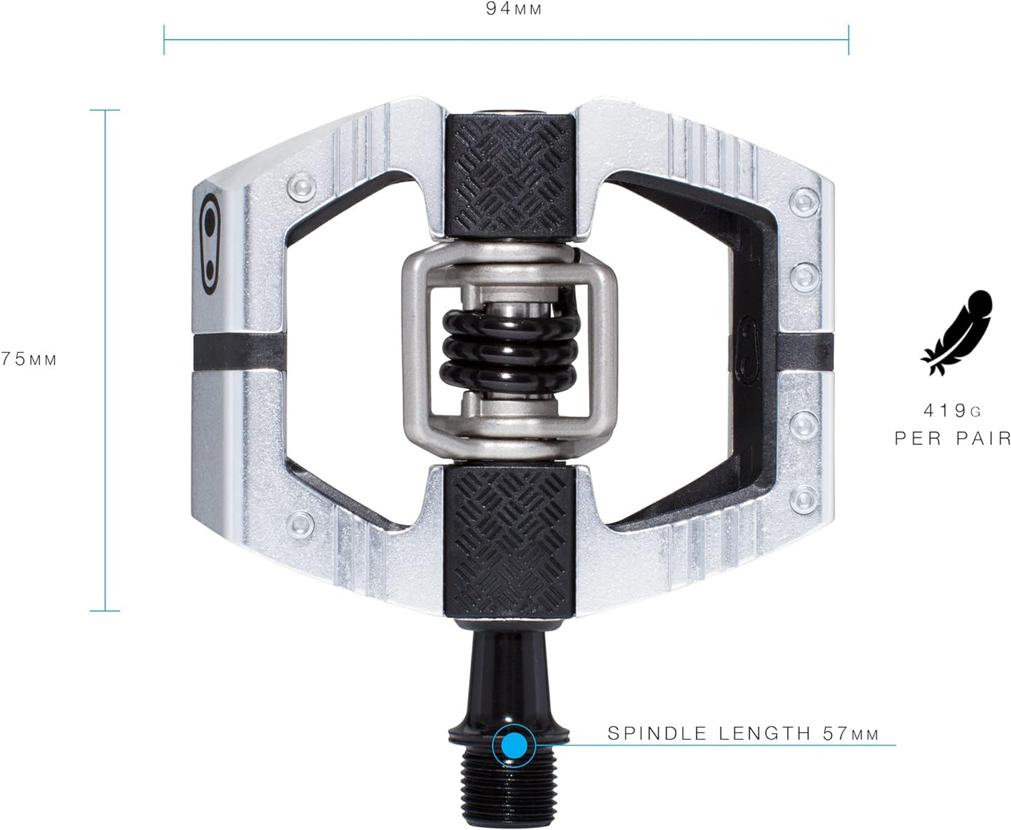 Crankbrothers Mallet Ls High Polish Pedals One Size