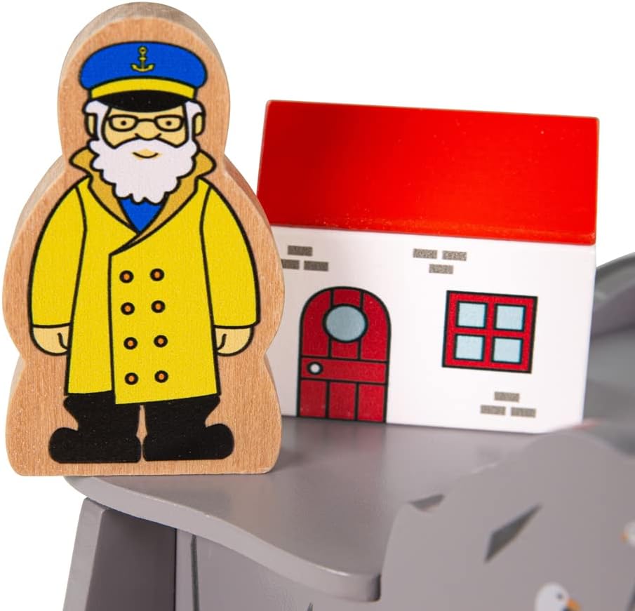 Bigjigs Rail, Lighthouse 4-Way Tunnel, Wooden Toys, Bigjigs Train Accessories, Train Tunnel, Wooden Train Set, Wooden Railway, Wooden Train Track Accessories, Tunnel For Kids