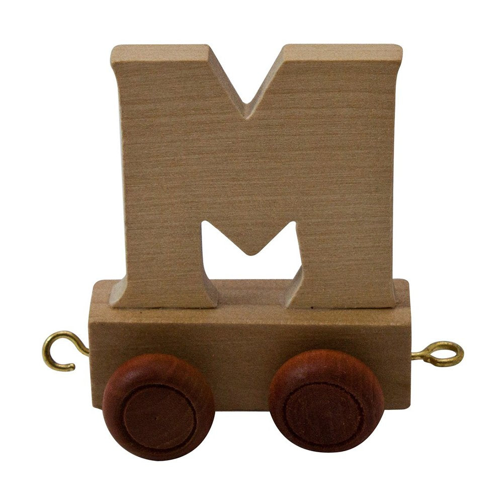 Childrens Personalised Wooden Alphabet Letter Train A-Z Name Set All Letters Available (Letter M)