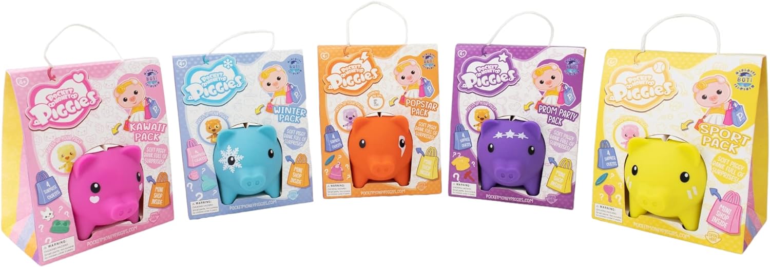 Pocket Money Piggies - Winter Pack