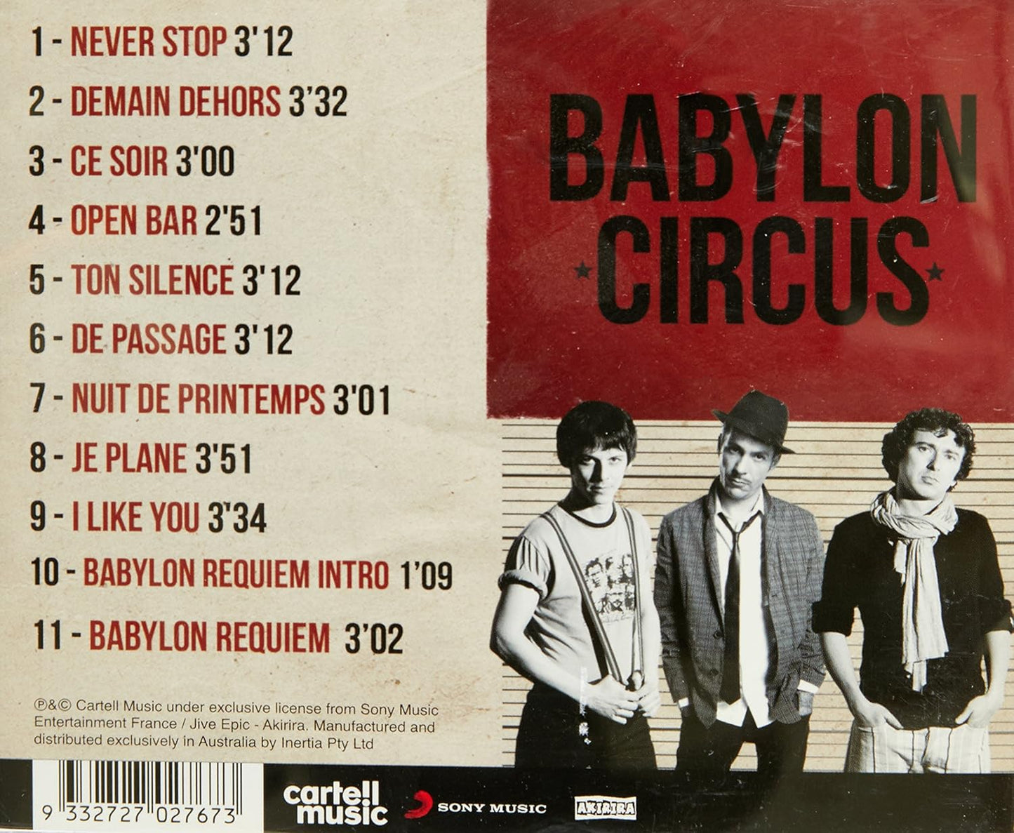 NEVER STOP - BABYLON CIRCUS