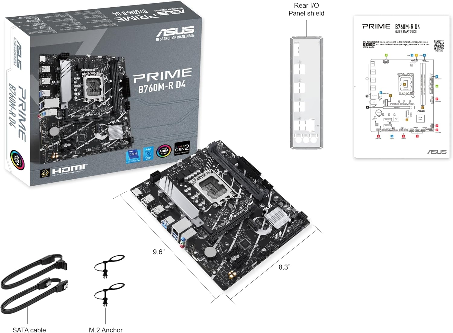 ASUS PRIME B760M-R D4 (Socket 1700/B760/DDR4/S-ATA 6Gb/s/Micro ATX