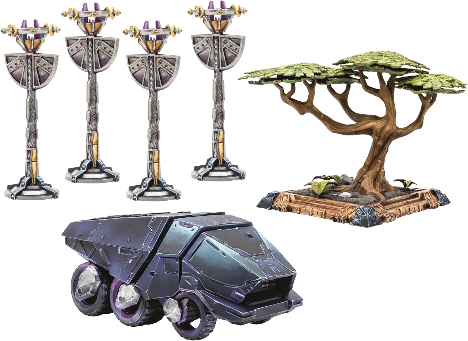 Atomic Mass Games | Marvel Crisis Protocol Kingdom of Wakanda Terrain Pack | Paquete de Escenografía | A partir de 14 años | Para 2 jugadores | 90 minutos por partida | Multilenguaje (incluye Español