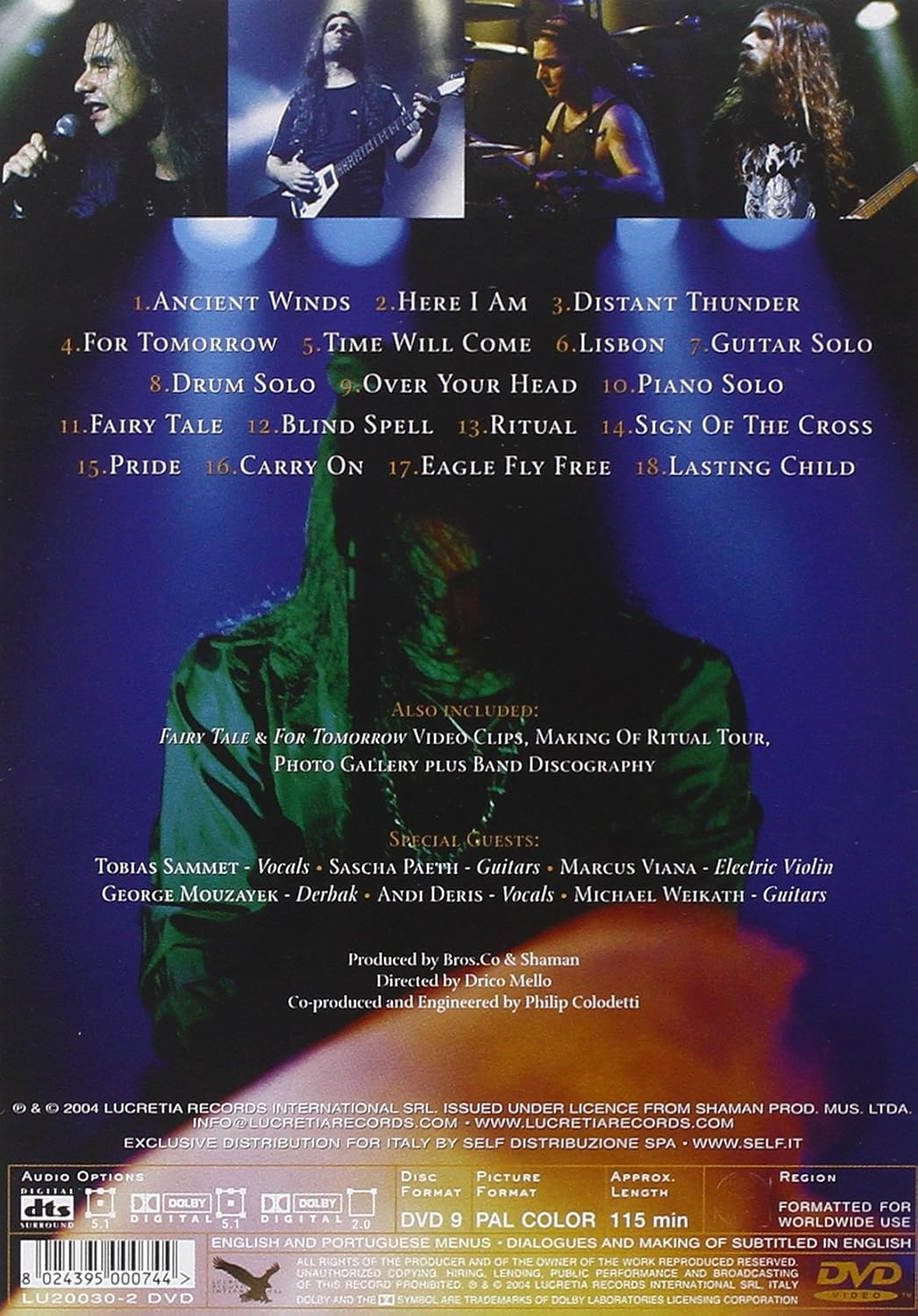Shaman - Ritualive - Dvd