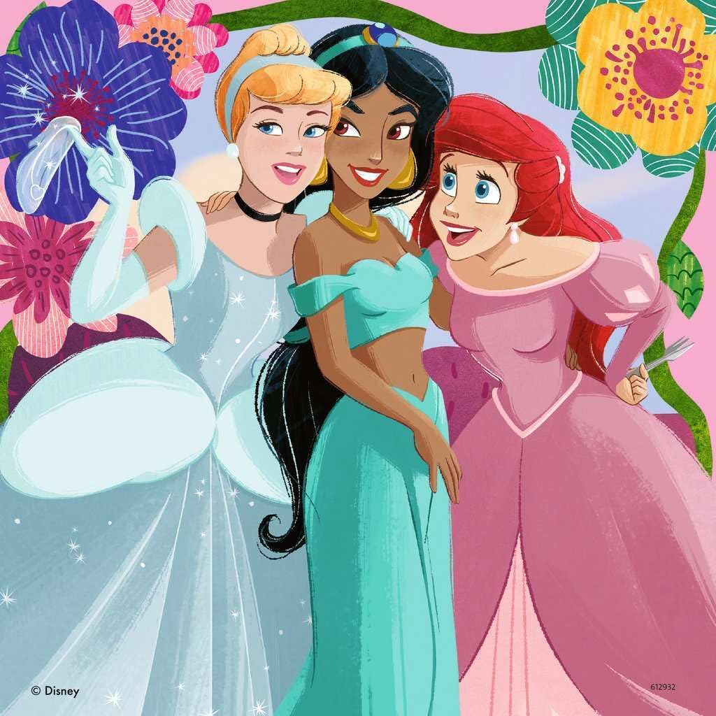Ravensburger Disney Princess Jigsaw Puzzles for Kids Age 5 Years Up - 3x 49 Pieces - 2024 Edition