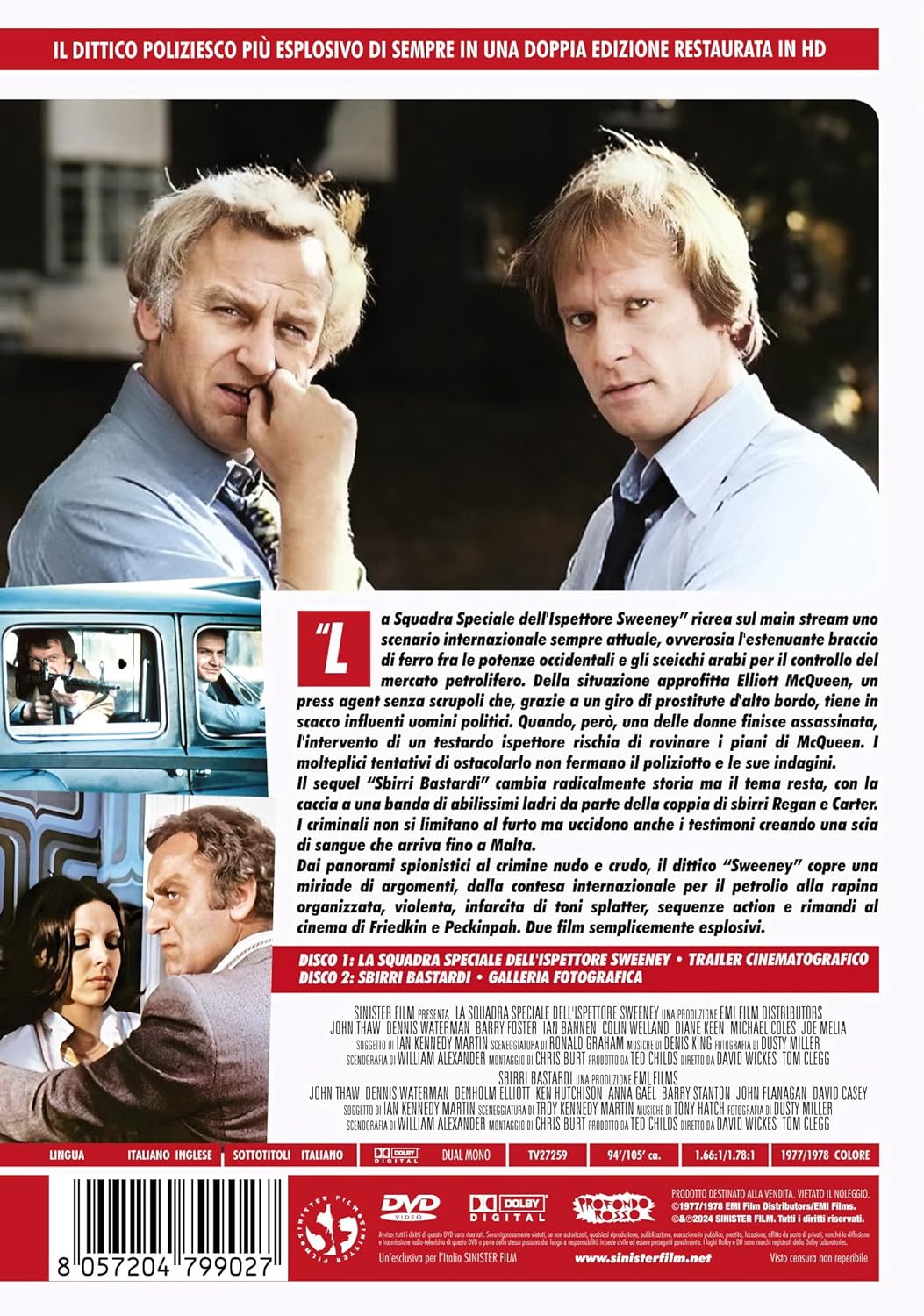 Squadra Speciale Dell'Ispettore Sweeney (La) / Sbirri Bastardi (Special Edition) (Restaurato In Hd) (2 Dvd