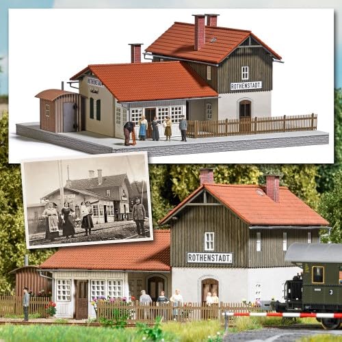 Busch - BAHNHOF ROTHENSTADT MIT WELLBLECHSCHUPPEN H0