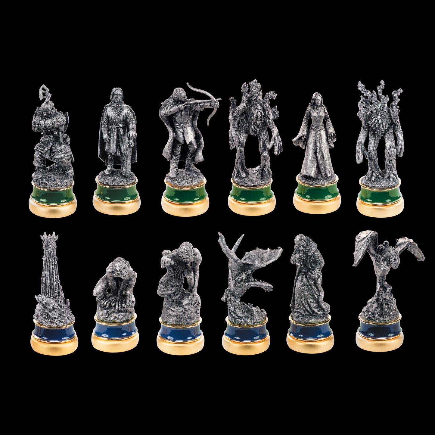 Last level- Lord of The Rings Two Towers Chess Pieces (6+6) King Ajedrez, sólido, Multicolor, Talla única (NOB2172