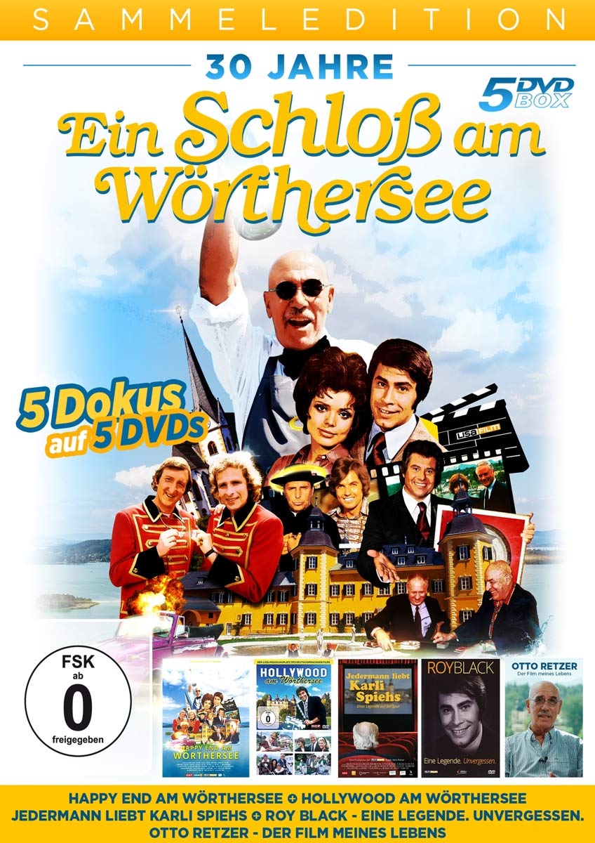 30 Jahre Ein Schloss am Wörthersee - 5 Dokus auf 5 DVDs (Happy End am Wörthersee, Hollywood am Wörthersee, Jedermann liebt Karli Spiehs, Roy Black, Otto Retzer