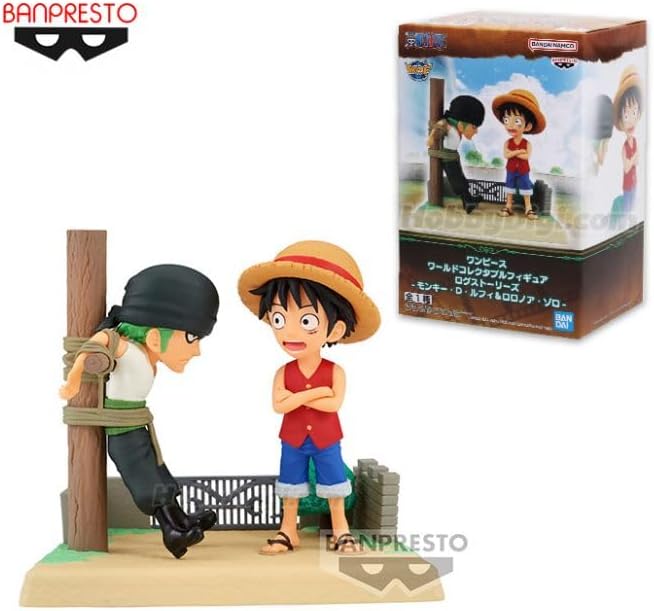 Banpresto Luffy & Zoro One Piece, World Collectable Log Stories 7 cm BP88504 Mehrfarbig