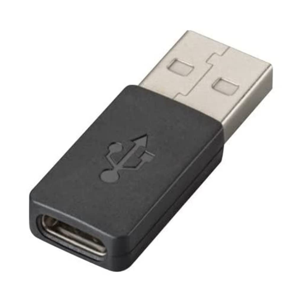 Plantronics 209506 – 01 USB-type to USB-type C Black Cable Adapter Adaptor For Cable (USB-type A, USB-type C, Male/Female, Black