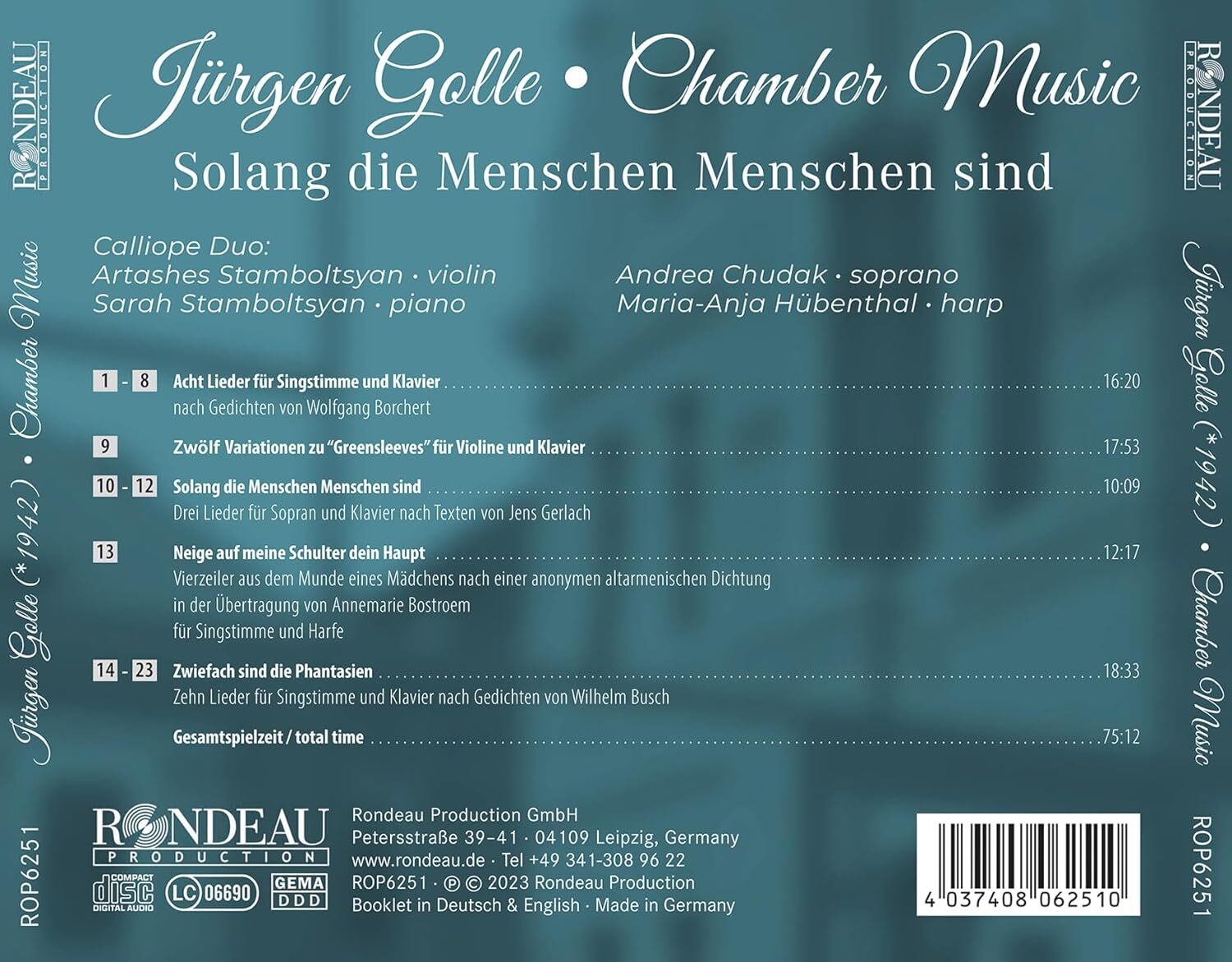 Jürgen Golle: Chamber Music