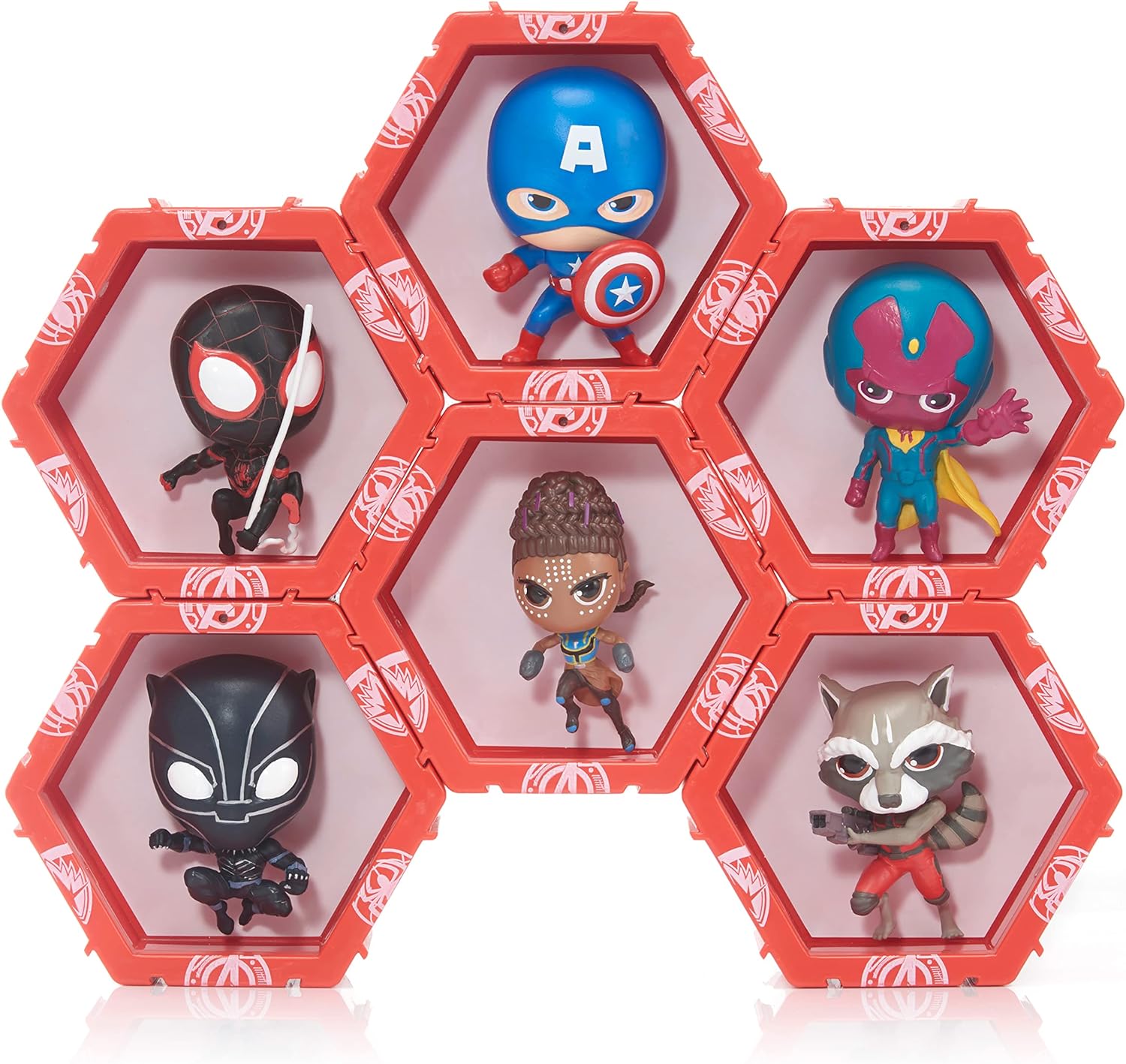 WOW! PODS Avengers Collection - Captain America | Superhero Light-Up Bobble-Head Figure | Official Marvel Collectable Toys & Gifts