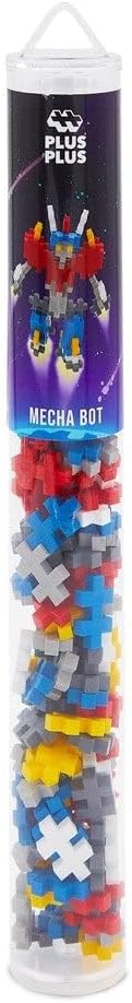 Plus-Plus - Mecha Bot - 100 Pieces - Robot Creative Play Building Blocks Building Developing Toys for Kids STEM, STEAM, Produced in Denmark
