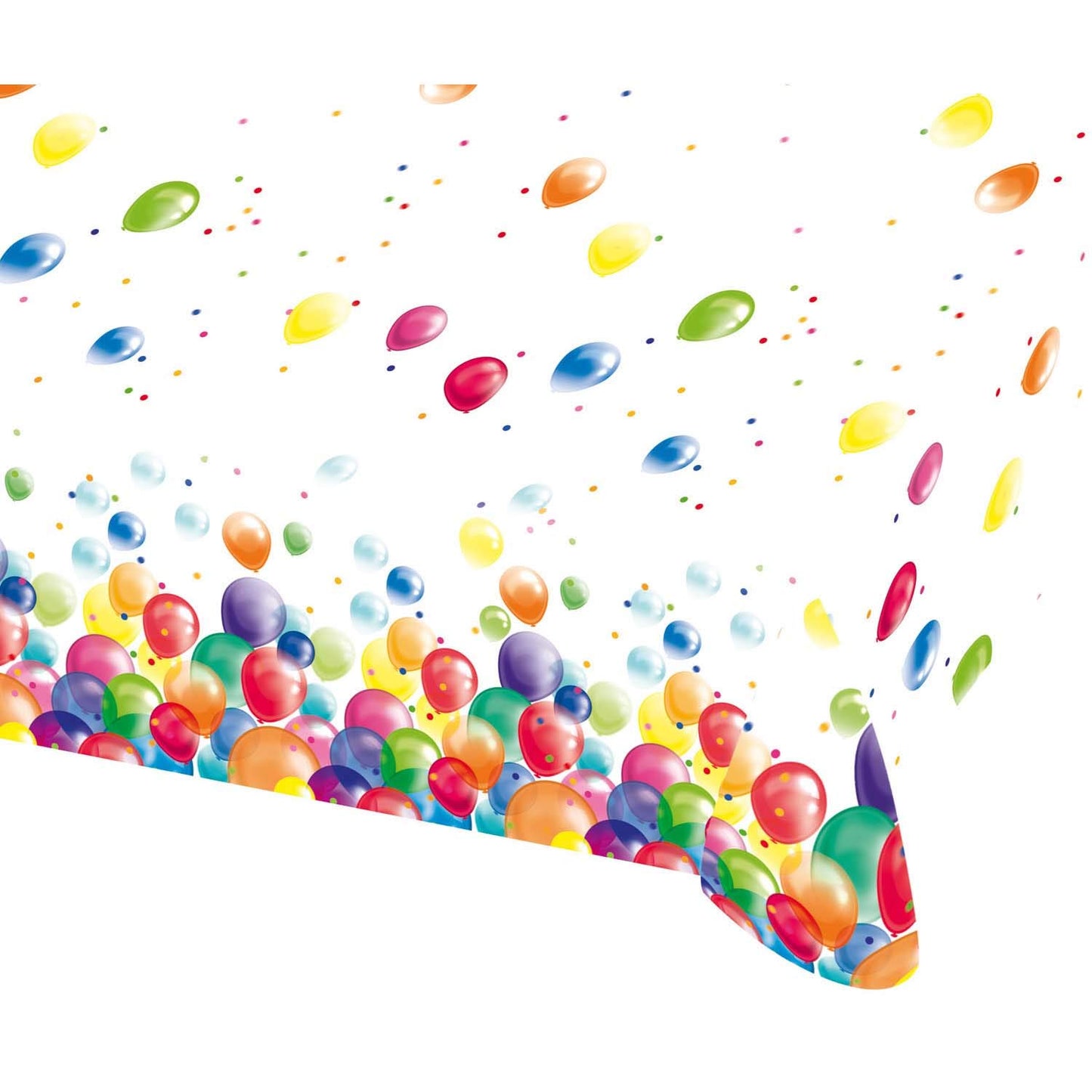 Amscan 9900324 1.37 m x 2 m Balloon Fiesta Plastic Table Cover